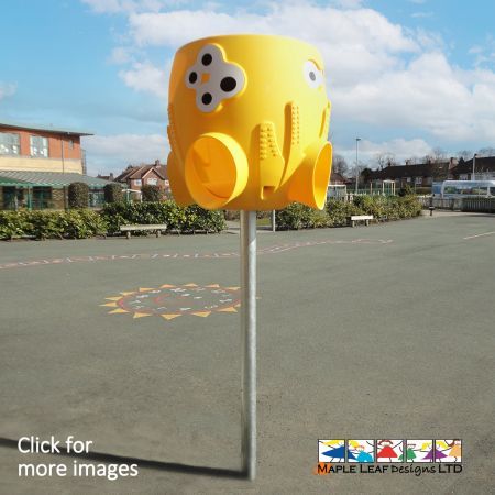 Our 4-Way Octopus Ball Catcher is great for encouraging group play and teambuilding activities. Adorned with a friendly face, the children can throw a ball into the top of the shoot, then wait excitedly to see which of the four exits it will come out of. The simple, colourful and robust roto-mould plastic design makes this a playground staple, providing children with breaktime, lunchtime and PE fun for years to come! 