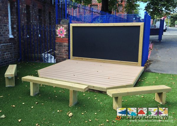 Chalkboard, Deck Stage & Seating