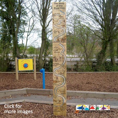 Our Bespoke Totem Pole is a great way to add a unique feature to your school, and especially your Natural Play area. We can make these Bespoke Totem poles in all shapes and sizes, depicting anything you wish! From your school emblem or motto, to a scenic picture, we can turn your vision into a reality. These engravings can be customised to suit your requirements and surroundings. Totem poles are a great way to enhance imaginative, social, sensory and tactile play.