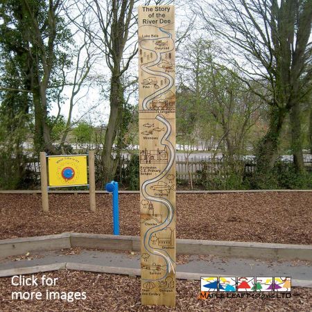 Our Bespoke Totem Pole is a great way to add a unique feature to your school, and especially your Natural Play area. We can make these Bespoke Totem poles in all shapes and sizes, depicting anything you wish! From your school emblem or motto, to a scenic picture, we can turn your vision into a reality. These engravings can be customised to suit your requirements and surroundings. Totem poles are a great way to enhance imaginative, social, sensory and tactile play.