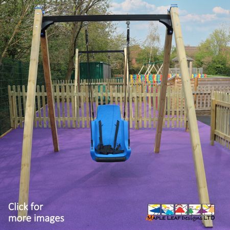 Our Bucket Seat Single Swing provides children with vestibular stimulation for sensory play, offering comfort and a range of sensory stimulus. Equipped with a buckle for safety, children of all abilities can enjoy the Bucket Seat Swing and provide teachers and supervisors with peace of mind. This Swing is a fantastic method to increase the attention span of a child, whilst providing relaxing play. Children can push one another and engage in bonding activities while partaking in physical exercise.