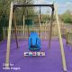 Our Bucket Seat Single Swing provides children with vestibular stimulation for sensory play, offering comfort and a range of sensory stimulus. Equipped with a buckle for safety, children of all abilities can enjoy the Bucket Seat Swing and provide teachers and supervisors with peace of mind. This Swing is a fantastic method to increase the attention span of a child, whilst providing relaxing play. Children can push one another and engage in bonding activities while partaking in physical exercise.