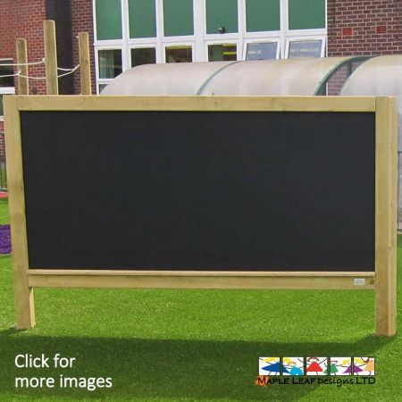 An ideal addition for an outdoor teaching area, our Free Standing Magnet Compatible Chalkboard is a great way to encourage mark making in the playground. The Chalkboard can be installed anywhere in the playground, for instance: beneath a pergola, within a shelter or adjacent to a stage. Outdoor classrooms will certainly benefit from this unit, providing teachers with a traditional medium that can easily be wiped clean.  Magnet Compatible Chalkboard Benefits Through Mark Making, children can visually represent their thoughts and ideas in a creative manner. The Chalkboard can easily be wiped clean for new drawings, expressions of creativity and lessons.  As these units are magnet compatible, magnetic shapes, letters and more can be stuck to the board for added fun. 