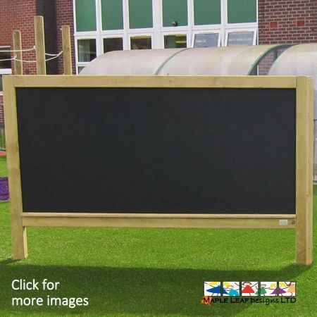 An ideal addition for an outdoor teaching area, our Free Standing Magnet Compatible Chalkboard is a great way to encourage mark making in the playground. The Chalkboard can be installed anywhere in the playground, for instance: beneath a pergola, within a shelter or adjacent to a stage. Outdoor classrooms will certainly benefit from this unit, providing teachers with a traditional medium that can easily be wiped clean. Magnet Compatible Chalkboard Benefits Through Mark Making, children can visually represent their thoughts and ideas in a creative manner. The Chalkboard can easily be wiped clean for new drawings, expressions of creativity and lessons. As these units are magnet compatible, magnetic shapes, letters and more can be stuck to the board for added fun.