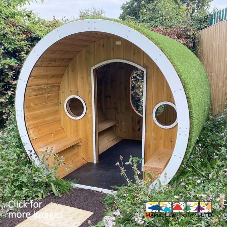 Play Houses area a great way of introducing fun and imaginative play in the playground, especially when combined with Trackways and other Themed items. The Hobbit House is a fantastic addition to a playground - encouraging social interaction and promoting natural play. The Hobbit House is equipped with seating both internally and externally, so nobody gets left behind. This item also includes a large polycarbonate window to the rear, and porthole windows to the front.