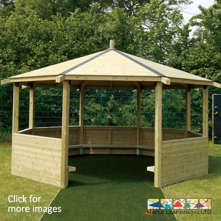 Octagonal Shelter with Half Sides by Maple Leaf Designs. The One-Stop ...