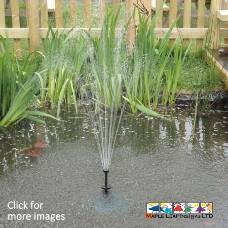 Our water fountains are fantastic additions to any Pond Dipping area! This is also a great way to ensure that the water remains oxygenated, preventing stagnation and encouraging pond-life to flourish. Fountains also provide children with a wonderful sensory feature. Where possible, these fountains can be installed to the mains. Or, for a greener alternative, we can power them with a solar panel.