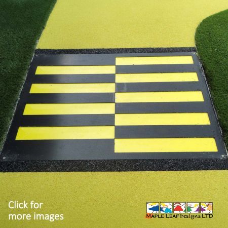 Our Rumble Strip provides sensory enjoyment for wheelchair users and works particularly well when paired with our Wheelchair Bridge. It’s a simple way to introduce Inclusive Playground Equipment to your play area to help develop motor skills through tactile sensory play. The Rumble Strip is also a fun obstacle for Trackways, where children can use trikes and bikes to ride over the bumpy surface.  Rumble Strip Fun As wheelchair users roll their wheels across the textured Rumble Strip, they will feel the texture beneath them. This will lead to the user experiencing sensory stimulus, through vibration and sounds. An inclusive feature which will provide enjoyment to children of all abilities.