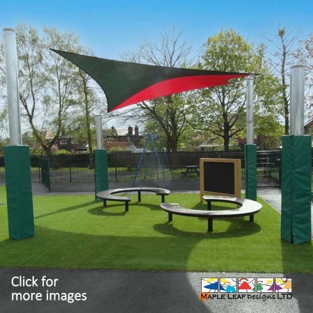 Our shade sails are available in various sizes and colours to suit your requirements. All our shade sails use steel posts and fixings for extra security.