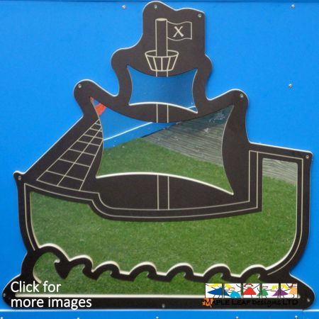 If you are aiming to achieve a nautical theme in your playground, then our Mirror Ship is a fantastic piece for encouraging sensory play. Proven to be a popular accessory to our Play Boats, the mirrored steel is mounted within an HDPE frame, requiring minimal maintenance.