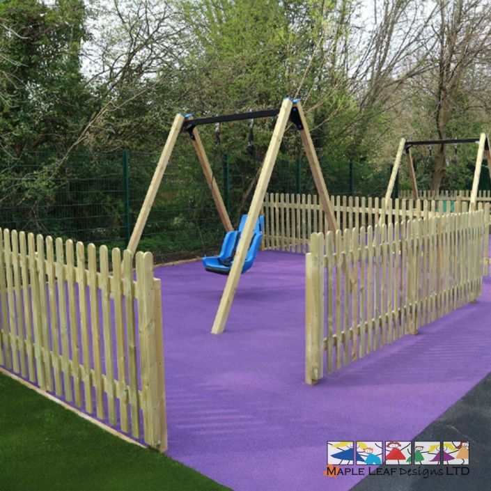 Timber Bow Top Fencing by Maple Leaf Designs. The One-Stop Playground ...