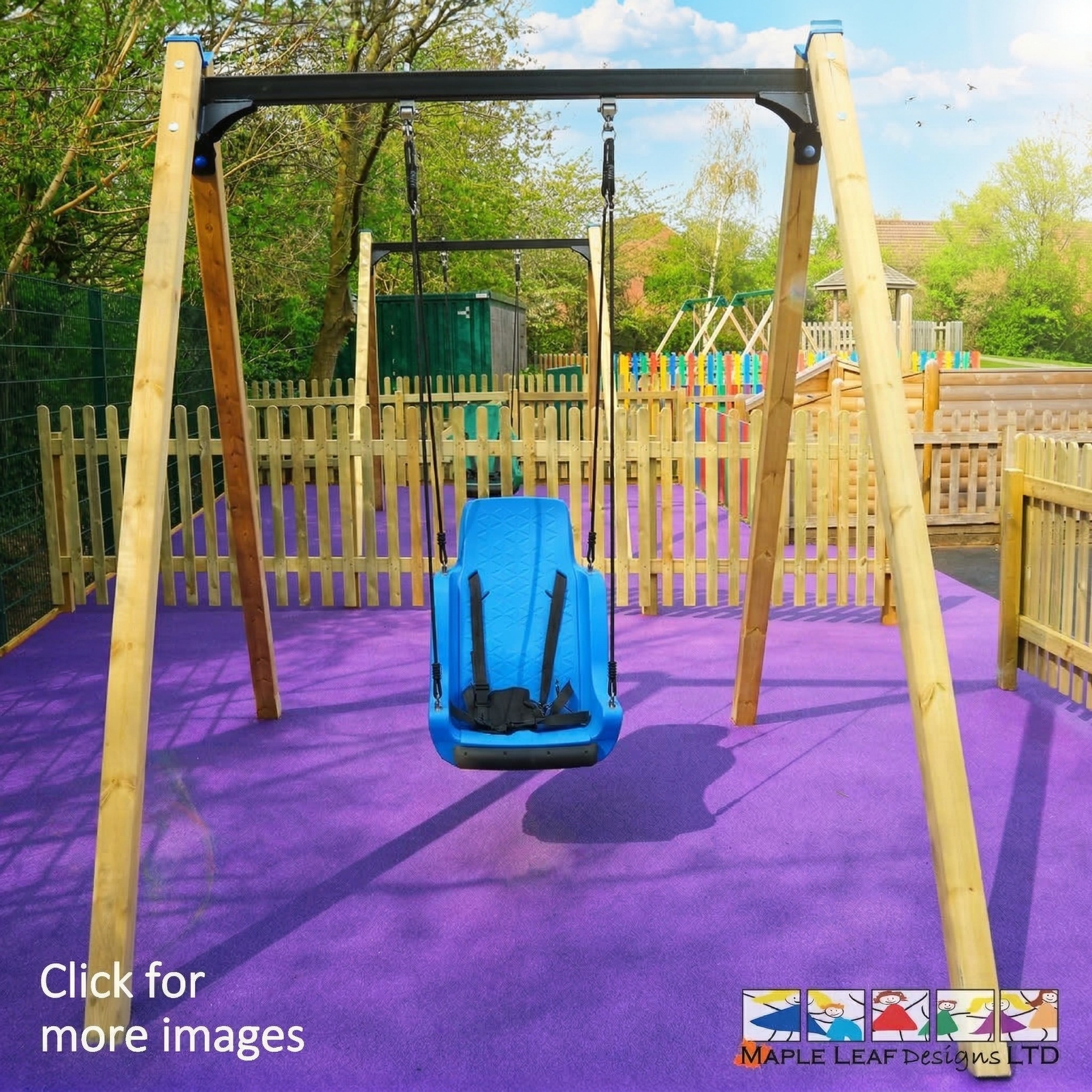 Bucket Seat Single Swing by Maple Leaf Designs. The One-Stop Playground ...