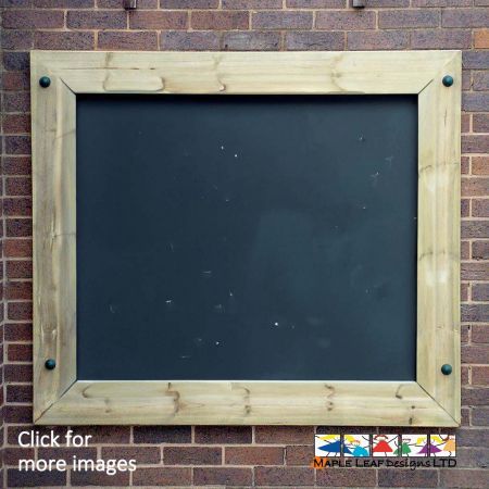 Kids love artistic play and the equipment needn’t be messy or complex! Our Small Wall Mounted Magnet Compatible Chalkboard is an ideal solution for utilising previously unused space, and introducing elements of mark-making to your playground. The children can role-play being a teacher, practicing the skills they’ve learned in class and relaying information to their peers. This is also a valuable medium for expressing creativity and building artistic skills, whilst improving hand-eye co-ordination.  Magnet Compatible Chalkboard Benefits Through Mark Making, children can visually represent their thoughts and ideas in a creative manner. The Chalkboard can easily be wiped clean for new drawings, expressions of creativity and lessons.