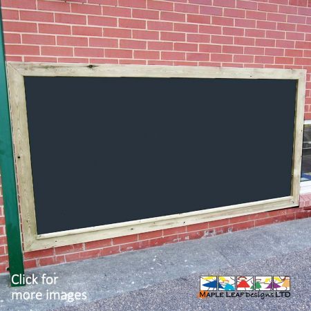 An ideal addition for an outdoor teaching area, our Wall Mounted Magnet Compatible Chalkboard is a great way to encourage mark making in the playground. The Chalkboard can be installed anywhere in the playground, for instance: beneath a pergola, within a shelter or adjacent to a stage. Outdoor classrooms will certainly benefit from this unit, providing teachers with a traditional medium that can easily be wiped clean.