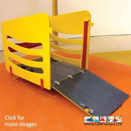 An Inclusive Playground should always offer activities for wheelchair users, which is why we supply our Wheelchair Springer. Amongst our other wheelchair friendly equipment, the Springer is an exciting unit for independent play.  Children enter the Springer via a retractable ramp, which then folds up to form the rear side to the square. Once strapped in with the safety straps provided, the user is all ready to go! Wheelchair Springer Benefits The full metal construction of our Wheelchair Springer ensures strength and reliability, as children safely rock back and forth. Safety straps with buckles are also fitted to the base for additional security. Springers can help children to develop their balancing skills, whilst having fun! Sensory regulation can also be enhanced, while the child within the Springer is experiencing rocking motions, back and forth. 