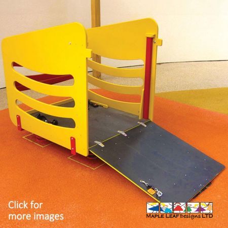 An Inclusive Playground should always offer activities for wheelchair users, which is why we supply our Wheelchair Springer. Amongst our other wheelchair friendly equipment, the Springer is an exciting unit for independent play.  Children enter the Springer via a retractable ramp, which then folds up to form the rear side to the square. Once strapped in with the safety straps provided, the user is all ready to go! Wheelchair Springer Benefits The full metal construction of our Wheelchair Springer ensures strength and reliability, as children safely rock back and forth. Safety straps with buckles are also fitted to the base for additional security. Springers can help children to develop their balancing skills, whilst having fun! Sensory regulation can also be enhanced, while the child within the Springer is experiencing rocking motions, back and forth.