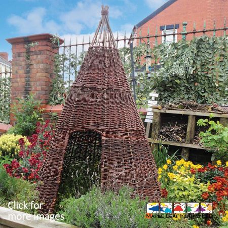 Willow Wigwams make an excellent addition to Mini Beast nature areas, or atop of existing areas within Natural Play zones and Forest Schools. Hand woven in a traditional fashion from hardy willow branches, they’re perfectly themed for natural settings. Willow Wigwams help transform playgrounds and Natural Play areas/Forest Schools into magical retreats for young imaginations to develop. Children will love crawling in and out of them as they play, providing them with an enchanting hideaway for little ones to explore. These items can also be used indoors, proving their versatility!