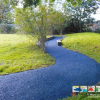 Blue Mulch Pathway