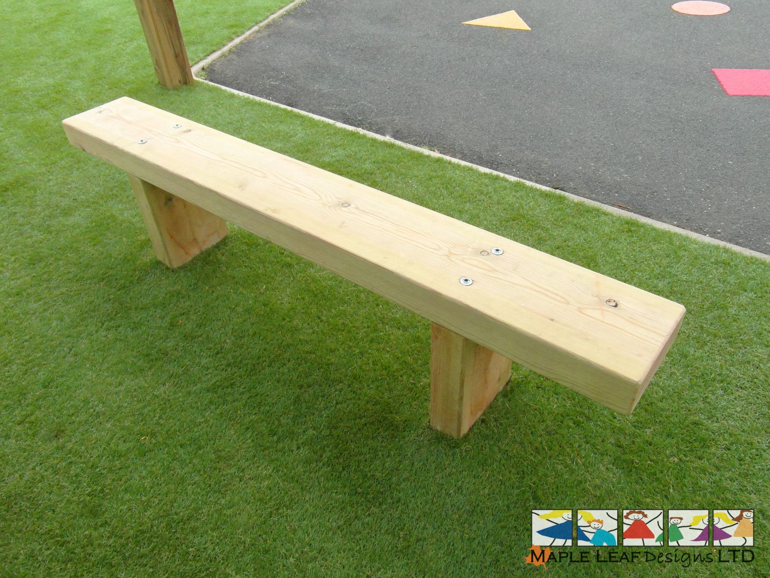 Timber Bench Seat by Maple Leaf Designs. The OneStop Playground