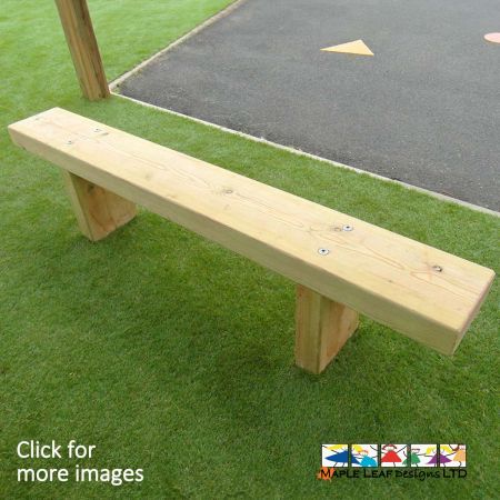 Timber Bench Seat, Seating for Performances, Unobtrusive, Simple, Natural Materials, Seating for Playgrounds