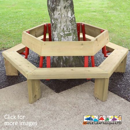 Timber Tree Seats are a great opportunity for you to utilise the unused space in your playground, providing an area for children to sit beneath the shade of a tree. The natural timber construction is unobtrusive, creating a clean look that is ideal for more natural areas in your playground.