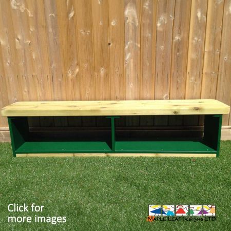 The Welly Bench is perfect for a storage and seating solution. Suitable for both outdoors and indoors. A great place to store wellies and shoes. Perfect for breaktime and lunchtime.