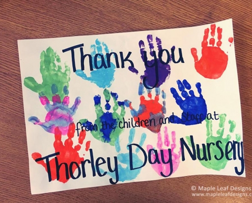 Thorley Day Nursery Thank You