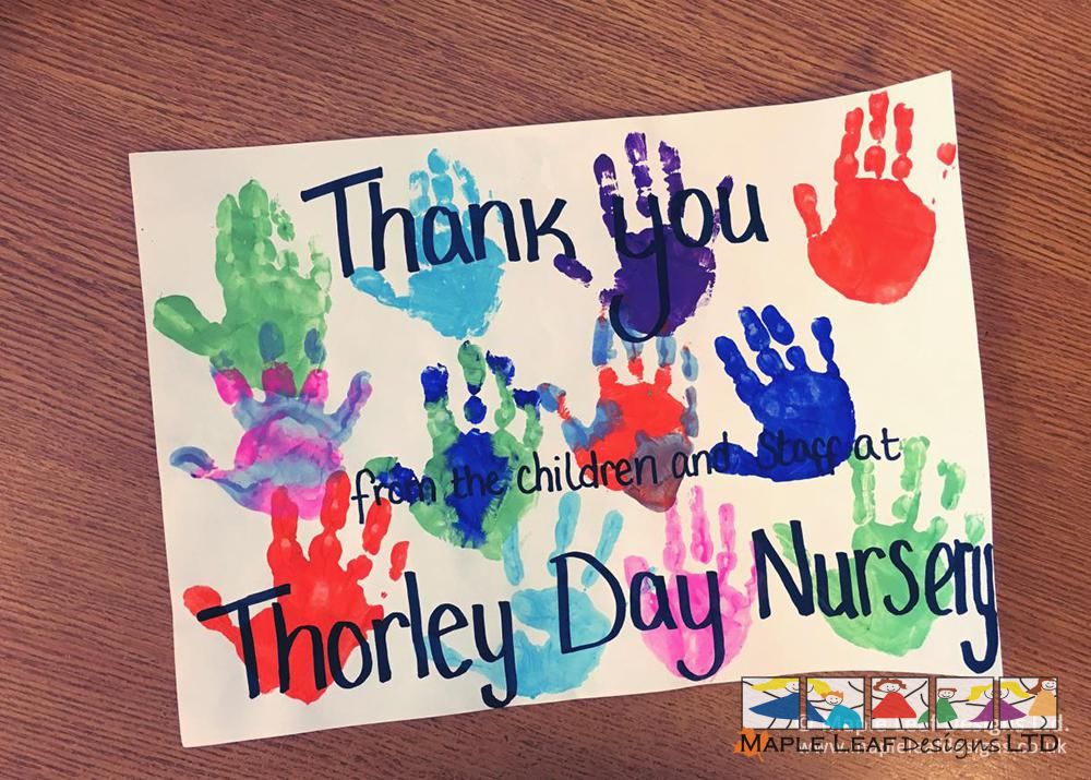 Thorley Day Nursery Thank You
