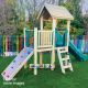 Our standard Wildwood Play Tower is a fantastic example of a clean design with timeless features. The timber and HDPE construction ensures sturdiness and guarantees abundant play value for children throughout the years.