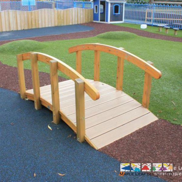 Timber Arched Bridge by Maple Leaf Designs. The One-Stop Playground ...