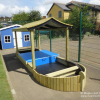 Large Lockable Sandpit Play Boat