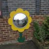Bubble Flower Mirror with Stem