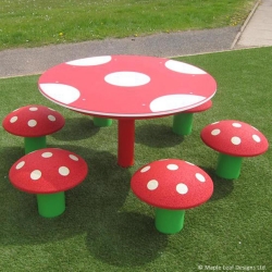 Mushroom Table and Seats