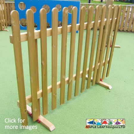 Setting clear boundaries while maintaining the flexibility of your playground is easy, thanks to our Movable Timber Bow Top Fencing. Unlike fixed fencing, you can now alter the configuration of your playground to suit your needs - from one day to the next! This movable fencing alternative enables you to create safe spaces for specific purposes, such as sports games and outdoor learning - as and when necessary. Each panel is has a classic Bow Top design with long, sturdy feet at each end, preventing them from being pushed over.  For your ease of adjustment, each panel attaches to the next with strong Velcro straps - enabling speedy adjustments! This makes setting up and tidying away, a quick and seamless task. Movable Timber Bow Top Fencing is the best way to maximise the use of your playground, without making any permanent alterations.