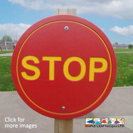 Teaching road safety is incredibly important. What better palace to teach the rules of the road from the safety of your own playground? Our Stop Sign is a great way to introduce roleplay, providing children with the means to create their own imaginary situations and utilising the Stop Sign for safety. This sign can also be used in different areas of the playground, to prevent children from entering various spaces.