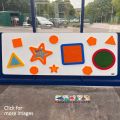 With our Sensory Shape Panel, children will undoubtedly exercise their cognitive skills - using their senses to explore the various different textures. Hand-eye coordination and self-awareness will also be prompted, as children discover the shapes and mediums. Sensory play is crucial in the playground, helping children to understand different forms of stimulation.