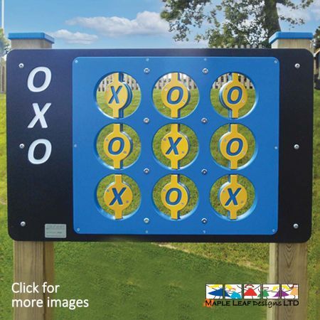 This Play Panel will enhance overall motor skills, hand-eye coordination and mental dexterity. Children can spin the individual noughts and crosses shapes to create a matching line/row, developing their problem solving skills and promoting healthy competition.
