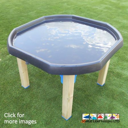 The Timber Frame Tuff Table is manufactured with a timber frame and HDPE supports. The supports are available in a variety of colours to suit your environment, whether it is within a Sand & Water Play area, or a Natural Play area. The Timber Frame Tuff Table is easily portable, and can be relocated to different areas within the playground. This piece of equipment can also be used inside, as and when necessary - ideal for a whole host of learning opportunities!  The Timber Frame Tuff Table is robust, whether it is being used for outdoor/indoor education. A variety of materials can be played with and explored on this surface, such as water, sand and mud. It can also act as a handy storage piece when it is not in use. 