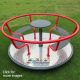 Children have gravitated to Roundabouts for years! This traditional piece of equipment is a fantastic addition to any public play space or school. To remain stationary as the unit spins, this carousel features a curved bench for users to perch on.