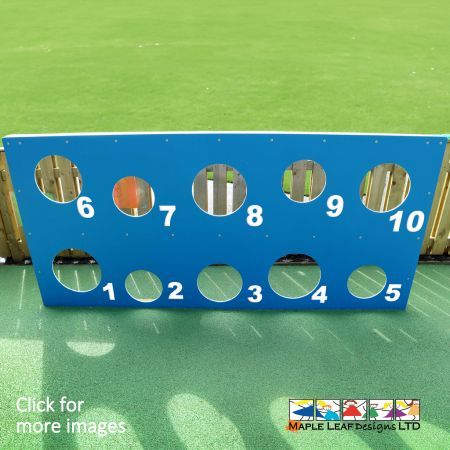 Practice throwing, rolling and bouncing with the HDPE Ball Hole Panel. Due to the varying heights of the holes, this item is suitable for all age groups. Manufactured out of durable HDPE, we can customise this panel to your specification - whether you require an alternative colour, or engravings. This panel can be used as a teambuilding activity, with a number of teams working together to score the highest number. Regular physical activity promotes learning, reduces stress and improves overall student wellness.