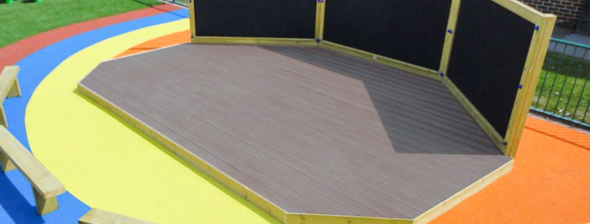 Triple Chalkboard Deck Stage - 1024 x 1024
