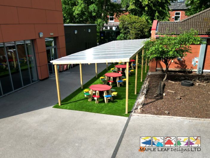 Polcarbonate Shelter with Eight Seat Sproston Seats – Cavendish 06-24 (2)