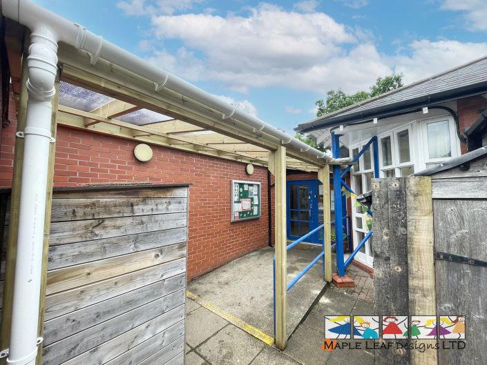 6m x 2.2m Shelter Alderley Edge Pre-School July 2024 1