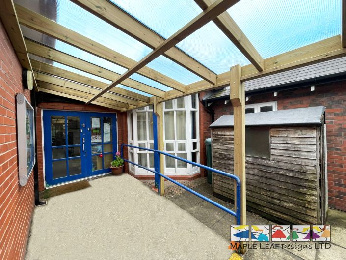 6m x 2.2m Shelter Alderley Edge Pre-School July 2024 2