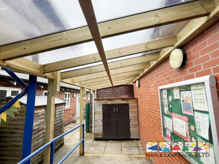6m x 2.2m Shelter Alderley Edge Pre-School July 2024 3