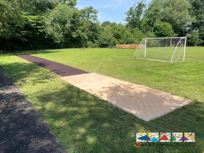 Earth Brown Mulch Running Jump Track – Bridgemere Primary School July 2024 4