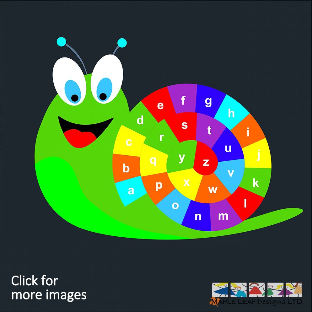 Alphabet Snail by Maple Leaf Designs. The One-Stop Playground ...