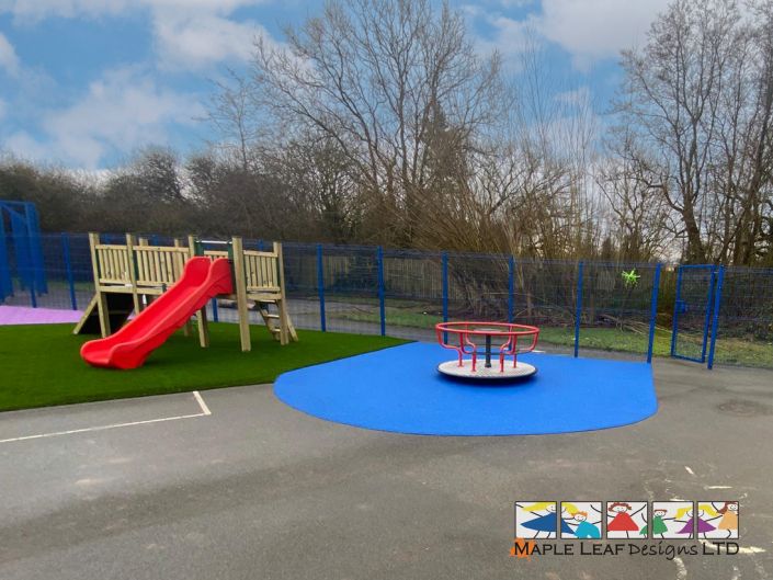 Carousel – Blue Wetpour 1 – Brookfields Hallwood Park Dec 2024